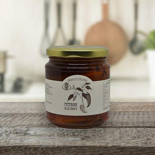 peperoni alla brace sott'olio