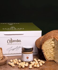 Fazzolari – Box con Colomba Pasquale Artigianale Pandorata e Crema di Nocciole.